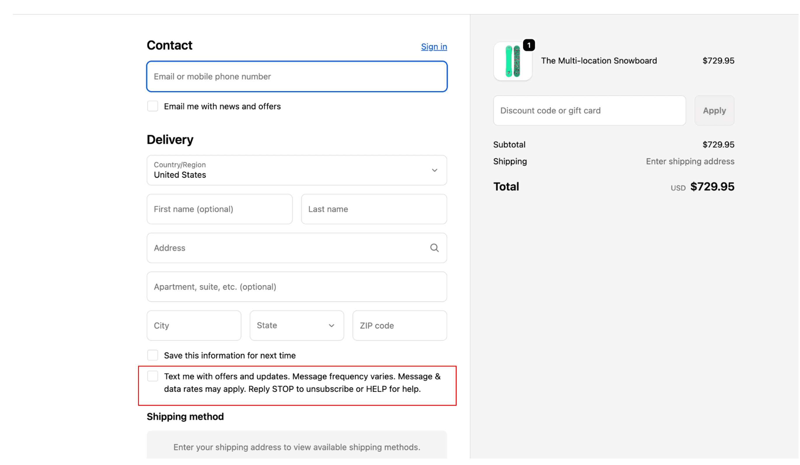 Shopify settings screenshot 2